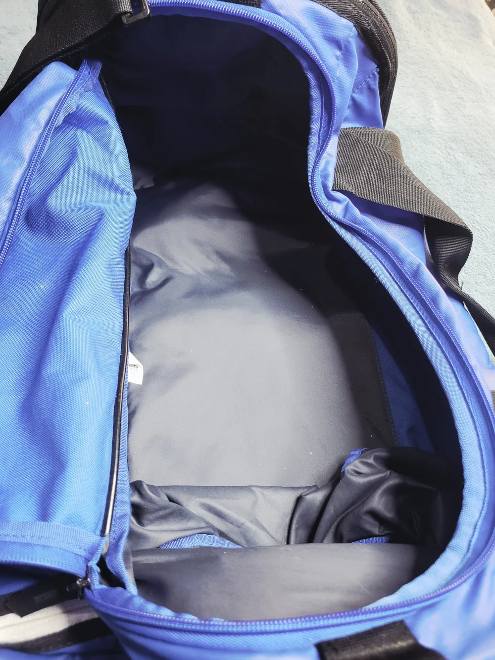 Nike Elite Team Sports Duffle Bag Blue Black w/ Insulated Cooler Pocket